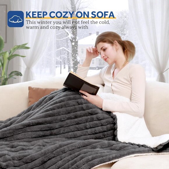 Electric Blanket Throw Size 50"*60",Super Cozy - Picture 1 of 6
